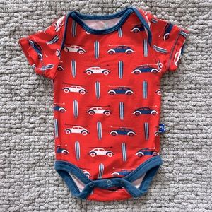 Kickee Pants Red White Blue Onesie Size NB *Like New*